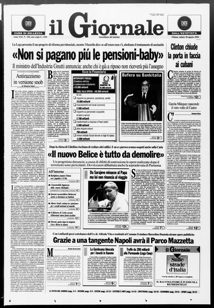 Il giornale : quotidiano del mattino